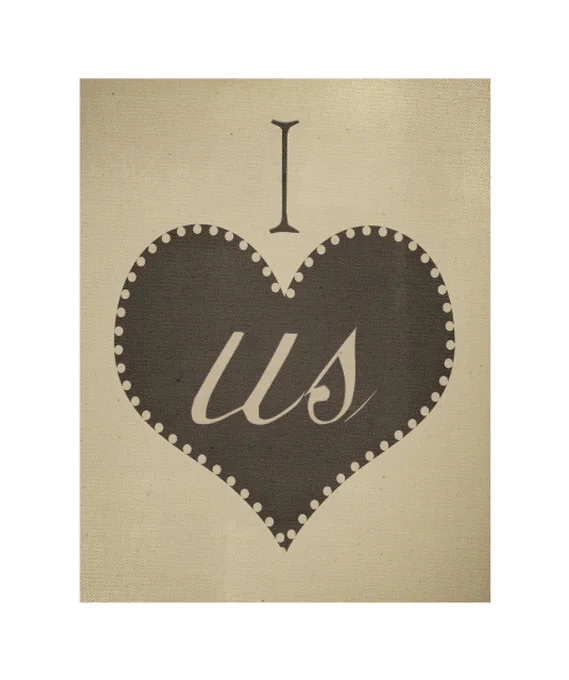 Heart poster — I heart us